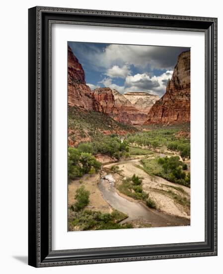 USA, Utah, Zion National Park. View Along the Virgin River-Ann Collins-Framed Photographic Print