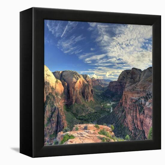 USA, Utah, Zion National Park, Zion Canyon from Angel's Landing-Michele Falzone-Framed Premier Image Canvas
