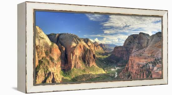 USA, Utah, Zion National Park, Zion Canyon from Angel's Landing-Michele Falzone-Framed Premier Image Canvas