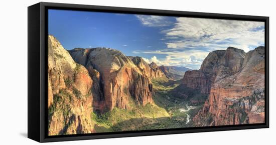 USA, Utah, Zion National Park, Zion Canyon from Angel's Landing-Michele Falzone-Framed Premier Image Canvas