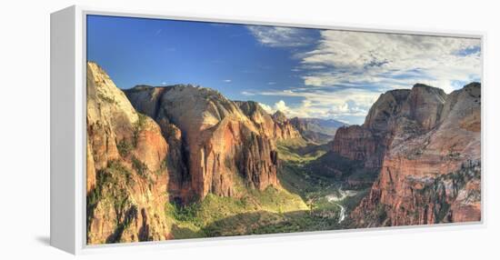 USA, Utah, Zion National Park, Zion Canyon from Angel's Landing-Michele Falzone-Framed Premier Image Canvas