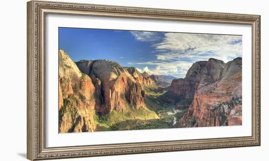 USA, Utah, Zion National Park, Zion Canyon from Angel's Landing-Michele Falzone-Framed Photographic Print