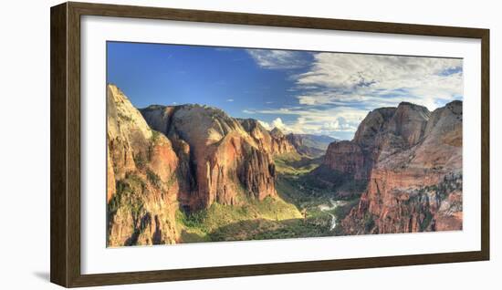 USA, Utah, Zion National Park, Zion Canyon from Angel's Landing-Michele Falzone-Framed Photographic Print