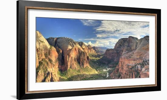 USA, Utah, Zion National Park, Zion Canyon from Angel's Landing-Michele Falzone-Framed Photographic Print