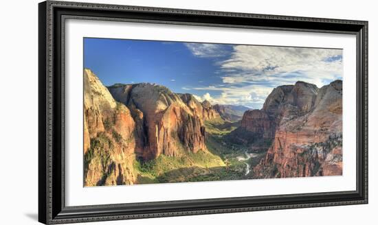 USA, Utah, Zion National Park, Zion Canyon from Angel's Landing-Michele Falzone-Framed Photographic Print