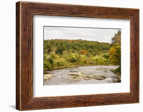 USA, Vermont, Fall foliage in Mad River Valley, south of Waitsfield from Rt. 100-Alison Jones-Framed Photographic Print