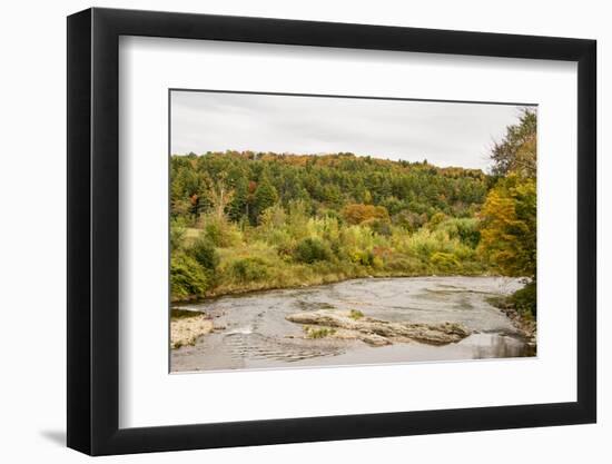 USA, Vermont, Fall foliage in Mad River Valley, south of Waitsfield from Rt. 100-Alison Jones-Framed Photographic Print