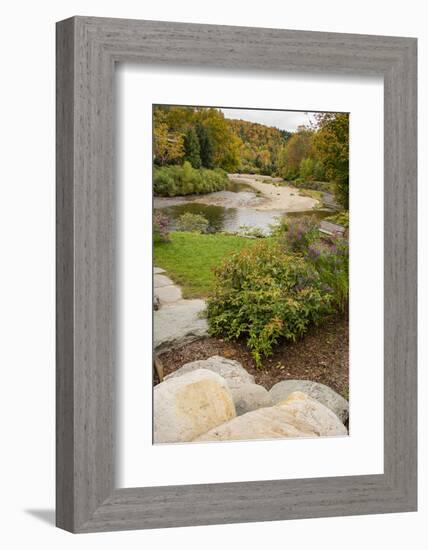 USA, Vermont, Fall foliage in Mad River Valley, Waitsfield-Alison Jones-Framed Photographic Print