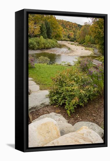 USA, Vermont, Fall foliage in Mad River Valley, Waitsfield-Alison Jones-Framed Premier Image Canvas