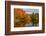 USA, Vermont, Morrisville. Lake Lamoille Reflecting Fall Foliage-Bill Bachmann-Framed Photographic Print