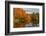 USA, Vermont, Morrisville. Lake Lamoille Reflecting Fall Foliage-Bill Bachmann-Framed Photographic Print