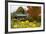 USA, Vermont, Waterville. Church Street Covered Bridge in Fall-Bill Bachmann-Framed Photographic Print