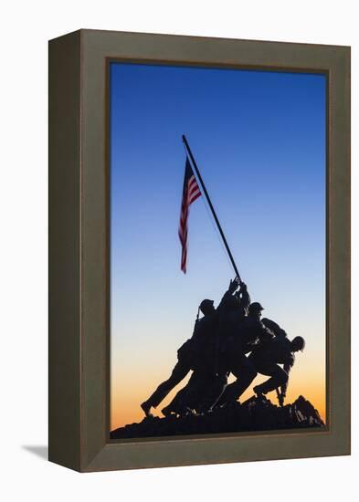 Usa, Virginia, Arlington, Us Marine and Iwo Jima Memorial, Dawn-Walter Bibikow-Framed Premier Image Canvas