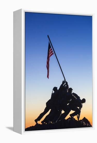 Usa, Virginia, Arlington, Us Marine and Iwo Jima Memorial, Dawn-Walter Bibikow-Framed Premier Image Canvas