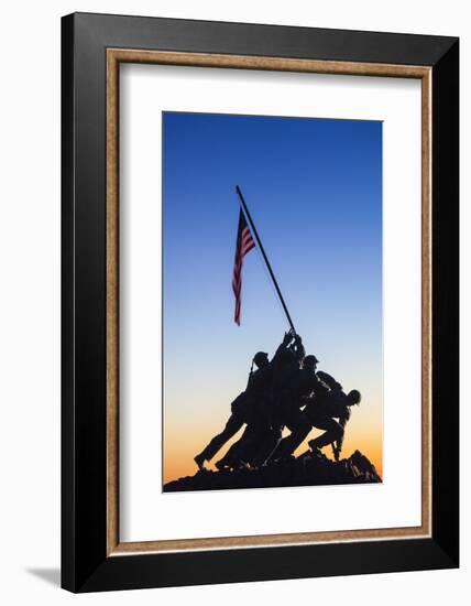 Usa, Virginia, Arlington, Us Marine and Iwo Jima Memorial, Dawn-Walter Bibikow-Framed Photographic Print