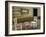 USA, Virginia, Mabry Mill. Checkers Board on Barrel-Don Paulson-Framed Photographic Print