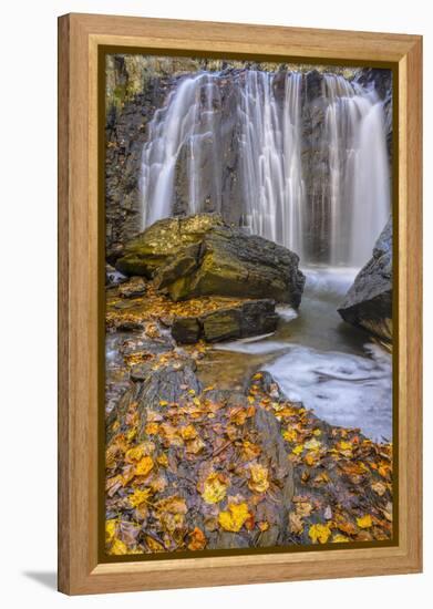 USA, Virginia, Mclean. Waterfall in Great Falls State Park-Jay O'brien-Framed Premier Image Canvas