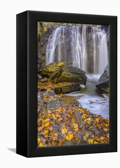 USA, Virginia, Mclean. Waterfall in Great Falls State Park-Jay O'brien-Framed Premier Image Canvas