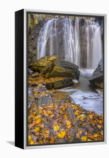 USA, Virginia, Mclean. Waterfall in Great Falls State Park-Jay O'brien-Framed Premier Image Canvas