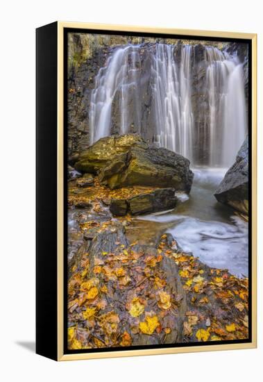 USA, Virginia, Mclean. Waterfall in Great Falls State Park-Jay O'brien-Framed Premier Image Canvas