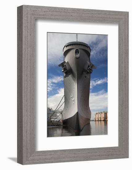 USA, Virginia, Norfolk, Ww2-Era Battleship Uss Wisconsin-Walter Bibikow-Framed Photographic Print