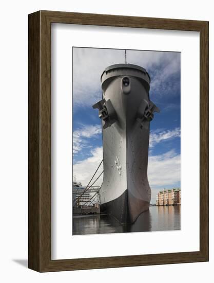 USA, Virginia, Norfolk, Ww2-Era Battleship Uss Wisconsin-Walter Bibikow-Framed Photographic Print