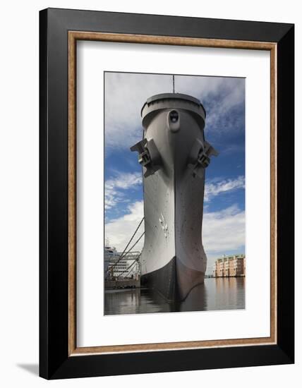 USA, Virginia, Norfolk, Ww2-Era Battleship Uss Wisconsin-Walter Bibikow-Framed Photographic Print