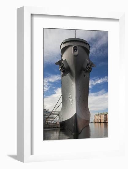 USA, Virginia, Norfolk, Ww2-Era Battleship Uss Wisconsin-Walter Bibikow-Framed Photographic Print