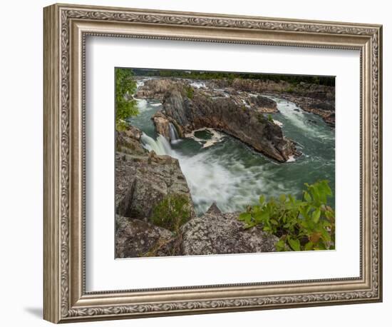 USA, Virginia, waterfall on Potomac River, Great Falls National Park-Howie Garber-Framed Photographic Print