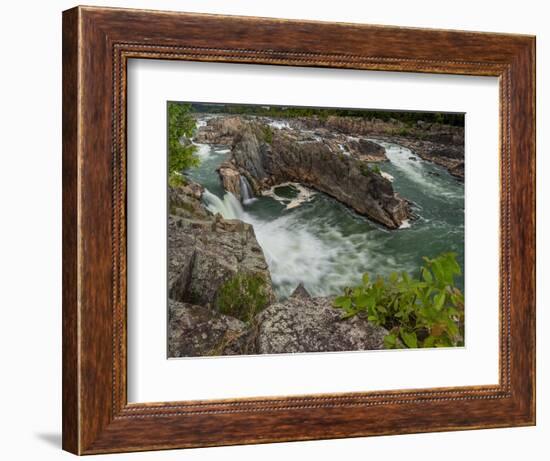 USA, Virginia, waterfall on Potomac River, Great Falls National Park-Howie Garber-Framed Photographic Print