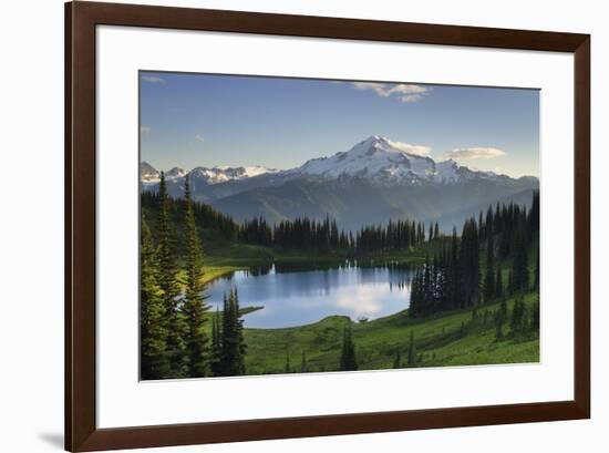 USA, WA. Image Lake and Glacier Peak from Miner's Ridge, Glacier Peak Wilderness North Cascades-Alan Majchrowicz-Framed Photographic Print