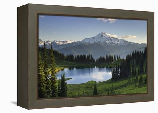 USA, WA. Image Lake and Glacier Peak from Miner's Ridge, Glacier Peak Wilderness North Cascades-Alan Majchrowicz-Framed Premier Image Canvas