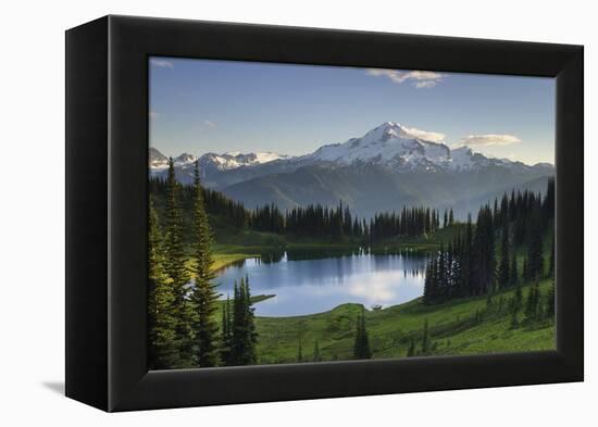 USA, WA. Image Lake and Glacier Peak from Miner's Ridge, Glacier Peak Wilderness North Cascades-Alan Majchrowicz-Framed Premier Image Canvas