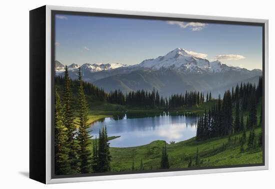 USA, WA. Image Lake and Glacier Peak from Miner's Ridge, Glacier Peak Wilderness North Cascades-Alan Majchrowicz-Framed Premier Image Canvas