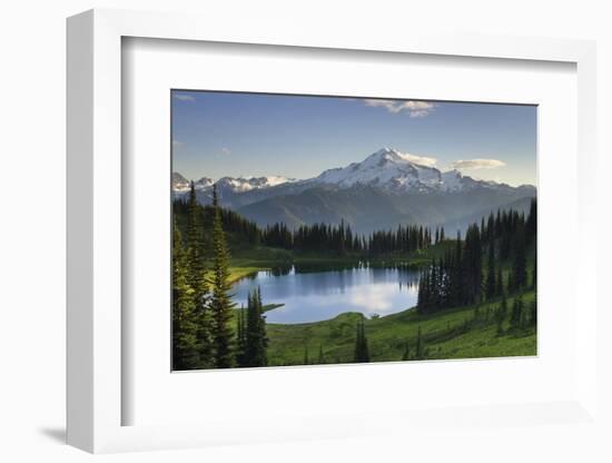 USA, WA. Image Lake and Glacier Peak from Miner's Ridge, Glacier Peak Wilderness North Cascades-Alan Majchrowicz-Framed Photographic Print