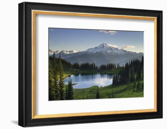 USA, WA. Image Lake and Glacier Peak from Miner's Ridge, Glacier Peak Wilderness North Cascades-Alan Majchrowicz-Framed Photographic Print