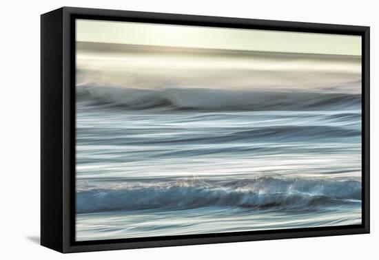 USA, Washington, Cape Disappointment State Park. Motion blur of sunset on coast.-Jaynes Gallery-Framed Premier Image Canvas