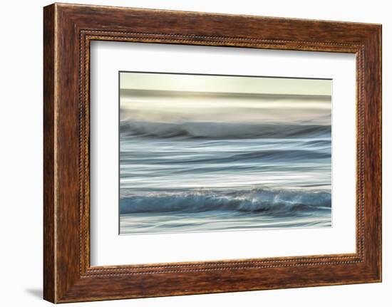 USA, Washington, Cape Disappointment State Park. Motion blur of sunset on coast.-Jaynes Gallery-Framed Photographic Print