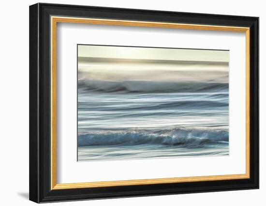 USA, Washington, Cape Disappointment State Park. Motion blur of sunset on coast.-Jaynes Gallery-Framed Photographic Print