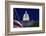 USA, Washington DC. Capitol Building and US flag at night.-Jaynes Gallery-Framed Photographic Print