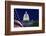 USA, Washington DC. Capitol Building and US flag at night.-Jaynes Gallery-Framed Photographic Print
