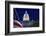 USA, Washington DC. Capitol Building and US flag at night.-Jaynes Gallery-Framed Photographic Print