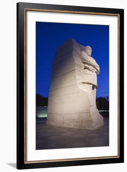 USA, Washington Dc, Martin Luther King Memorial, Dawn-Walter Bibikow-Framed Photographic Print