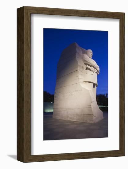 USA, Washington Dc, Martin Luther King Memorial, Dawn-Walter Bibikow-Framed Photographic Print