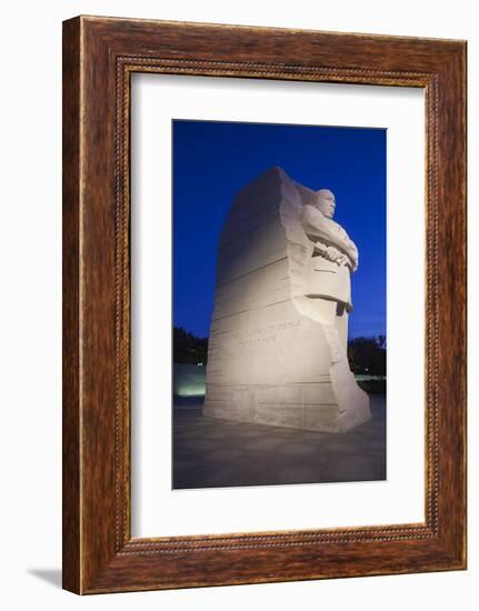 USA, Washington Dc, Martin Luther King Memorial, Dawn-Walter Bibikow-Framed Photographic Print