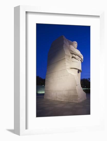 USA, Washington Dc, Martin Luther King Memorial, Dawn-Walter Bibikow-Framed Photographic Print