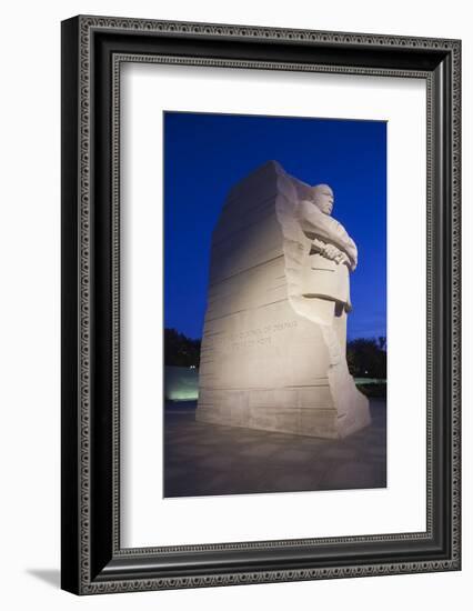 USA, Washington Dc, Martin Luther King Memorial, Dawn-Walter Bibikow-Framed Photographic Print