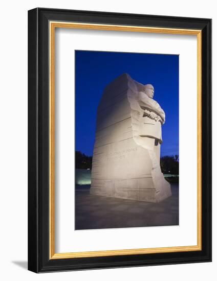 USA, Washington Dc, Martin Luther King Memorial, Dawn-Walter Bibikow-Framed Photographic Print