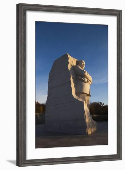 USA, Washington Dc, Martin Luther King Memorial, Sunrise-Walter Bibikow-Framed Photographic Print