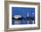 USA, Washington DC, Moon Rising Over the Memorial Bridge and the Lincoln Memorial,-Hollice Looney-Framed Photographic Print